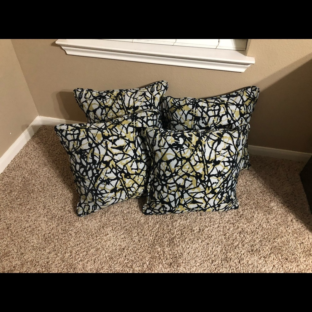A set of brand new sofa accent pillows